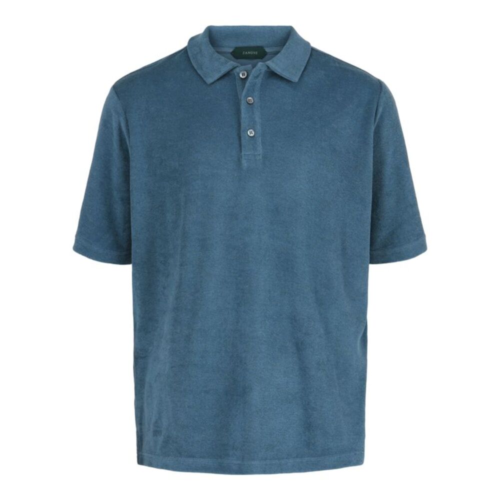 Slowear Zanone Cotton Polo Blue Mens